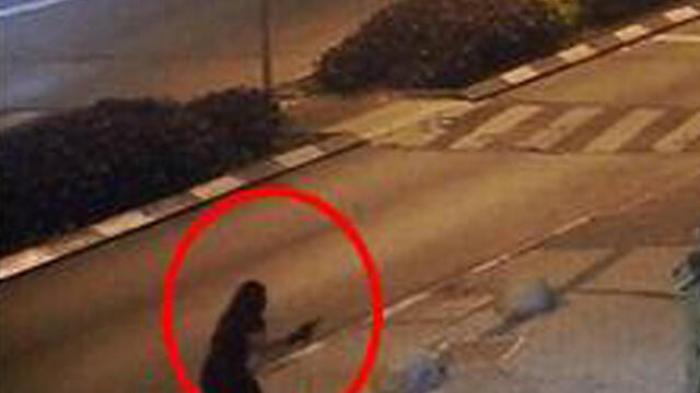 Запись камеры наблюдения на месте убийства (צילום: משטרת ישראל) Запись камеры наблюдения на месте убийства