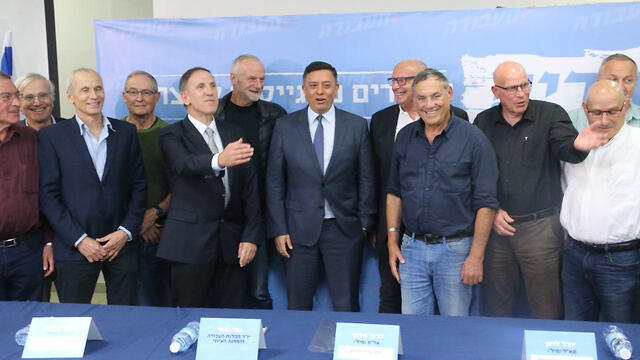 Labor party Chairman Gabbay with the new additions