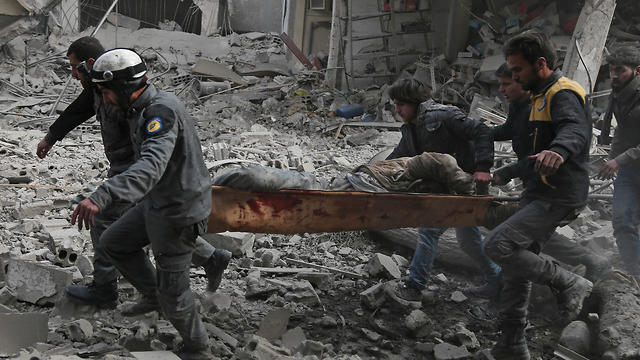 Восточная Гута после обстрела. Фото: AFP