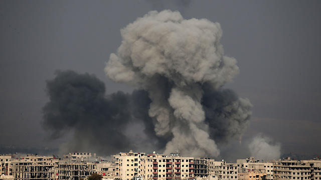 Обстрел Восточной Гуты. Фото: AFP (צילום: AFP) Обстрел Восточной Гуты. Фото: AFP