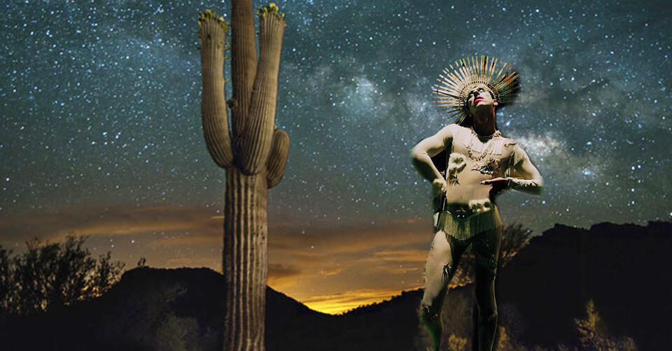 Фрагмент шоу Ариэля (Кирилла) Бронза "Кому охота прокатиться на верблюде?" Фото: Идит Херман