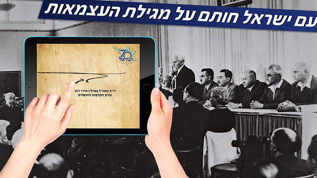 Цифровая подпись под текстом Декларации независимости