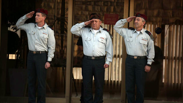 Generals: (L-R) Nadav Padan, Gadi Eisenkot, Roni Numa