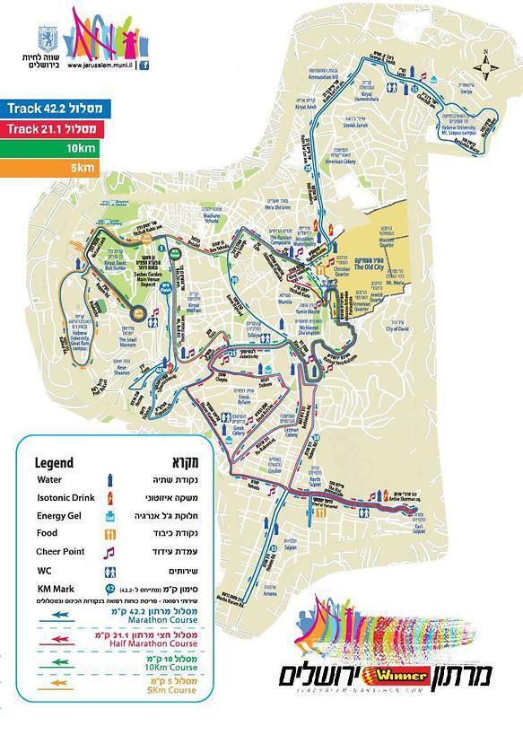 Marathon route map