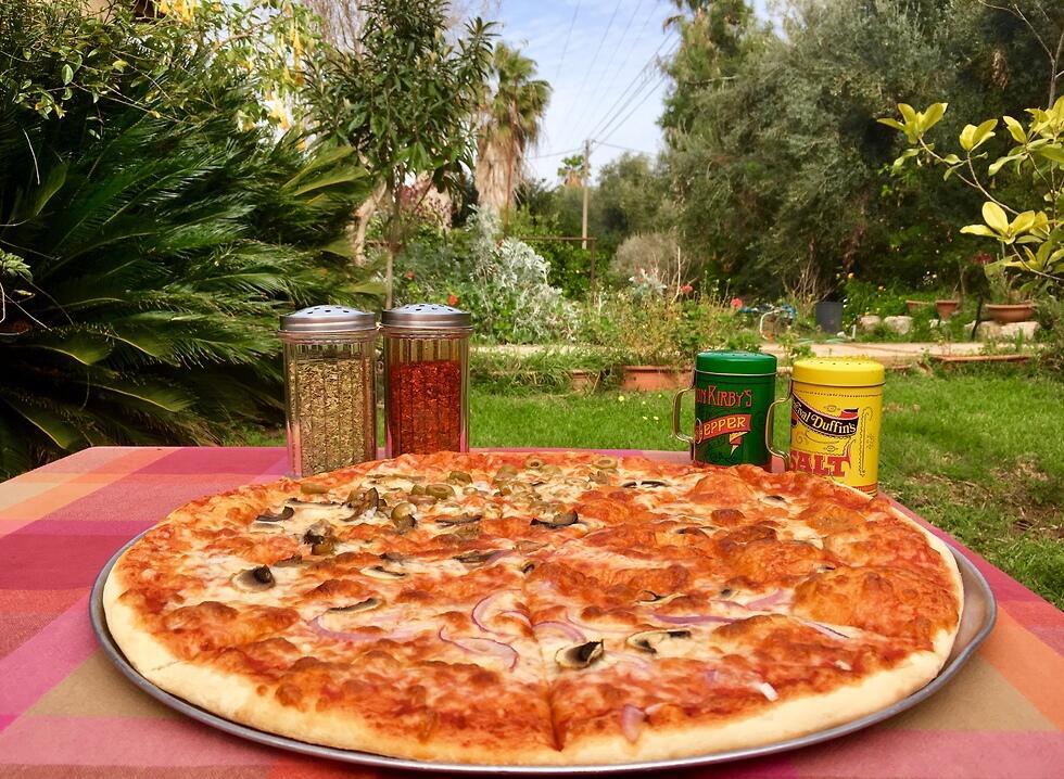 Пицца от "Альбертины". Фото: Яэль Лернер (צילום: יעל לרנר) Пицца от "Альбертины". Фото: Яэль Лернер