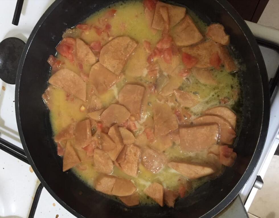 Вот так это выглядит на сковородке