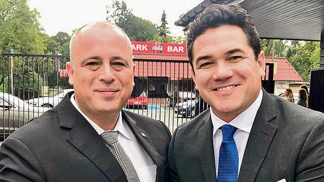 MK Bar (L) invited his friend Dean Cain to visit Israel