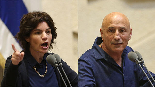 MK Tamar Zandberg and MK Ofer Shelah