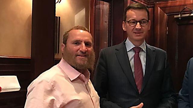 PM Morawiecki (R) wrote Rabbi Boteach about the crisis surrounding the Holocaust Law
