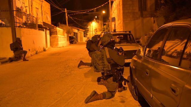 Troops operating in Nablus overnight (צילום: דובר צה"ל) Troops operating in Nablus overnight