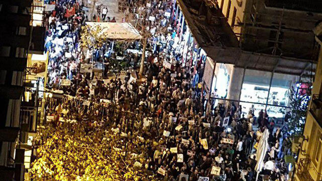 An anti-expulsion rally in Jerusalem