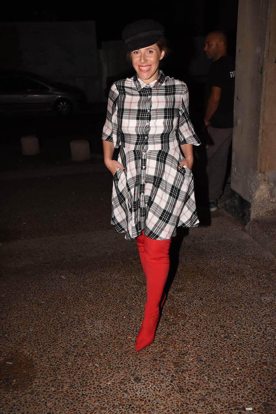 На 3-м месяце. Платье и сапоги Mango. Фото: Авив Хофи (Фото: личный архив автора) На 3-м месяце. Платье и сапоги Mango. Фото: Авив Хофи