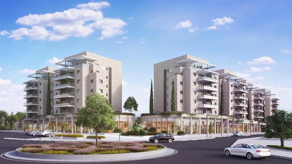 Комплекс социального жилья в Кармиэле. Компьютерная графика: "Дира леаскир" (הדמיה: 3ddesign) Комплекс социального жилья в Кармиэле. Компьютерная графика: "Дира леаскир"