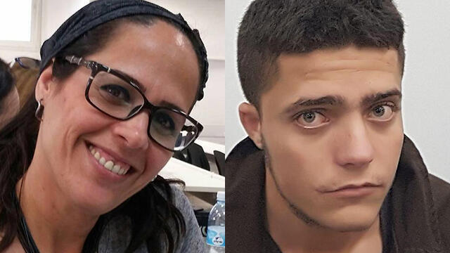 Revital Danino (L) confronted would-be terrorist Malek Saada in court (Photo: Eli Segal) Revital Danino (L) confronted would-be terrorist Malek Saada in court