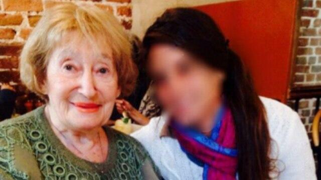 Mireille K. (L) with her granddaughter.