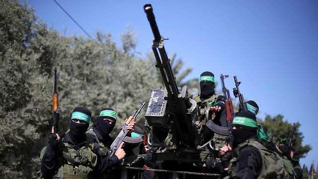 Hamas military wing during exercises