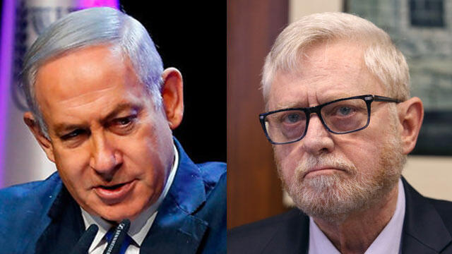 Премьер-министр Биньямин Нетаниягу и госконтролер Йосеф Шапира. Фото: AFP, Гиль Йоханан