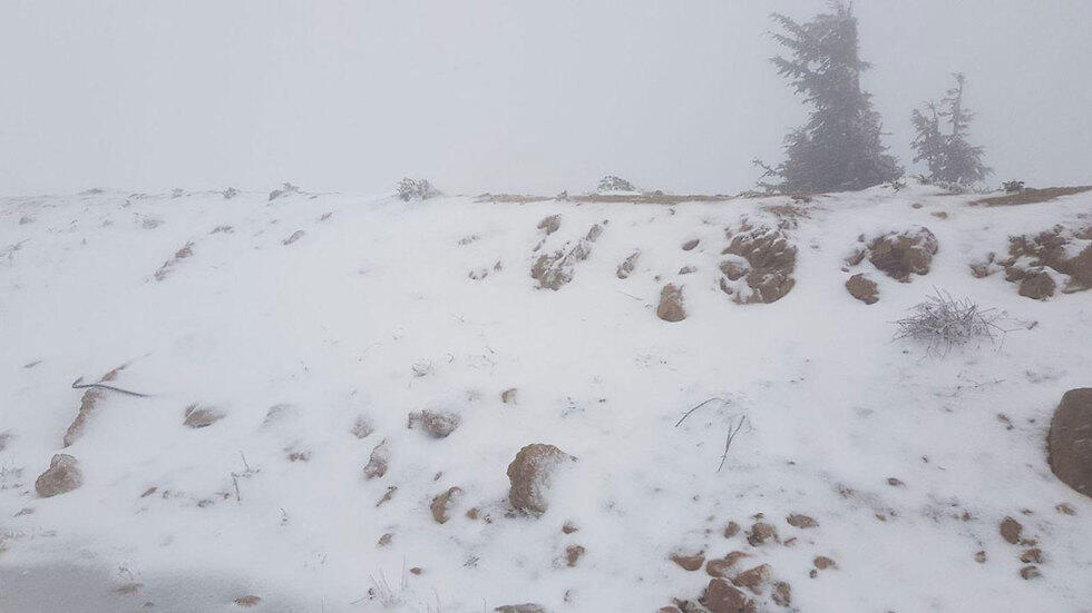 Снег в Песах на Хермоне