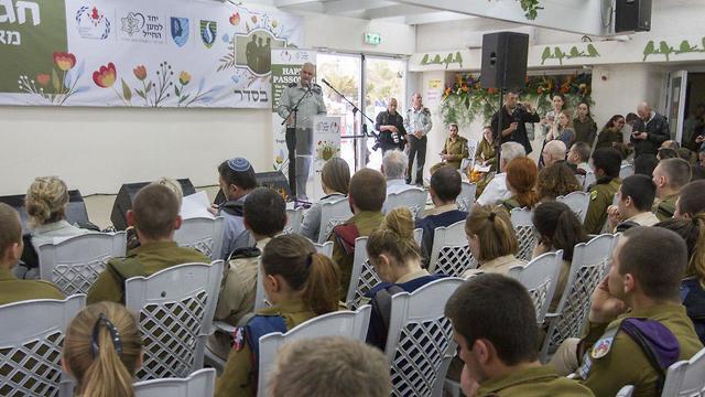 The lone soldiers at the special event