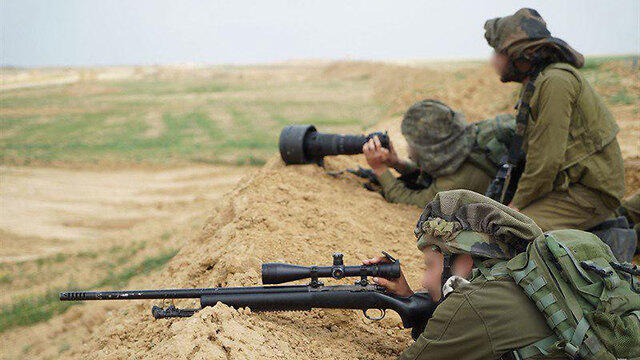 IDF snipers on Gaza border