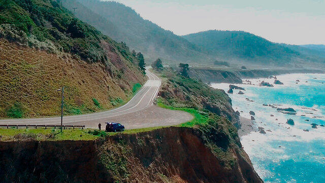 Место, где машина упала в океан. Фото: АР (צילום: AP) Место, где машина упала в океан. Фото: АР