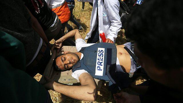 Murtaja moments after being shot