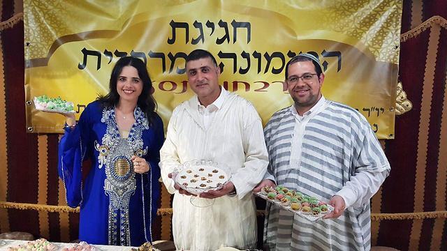 Justice Minister Ayelet Shaked at a Mimouna celebration in Lod