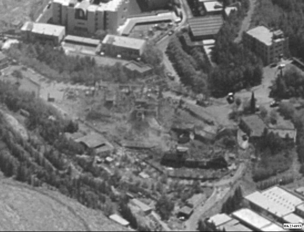 Three buildings in the research center near Damascus were bombed