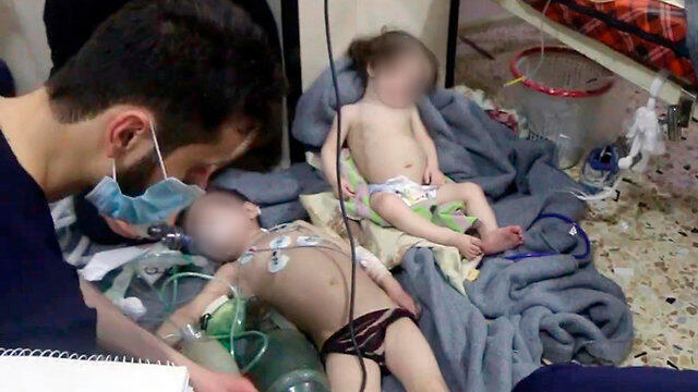 Химическая атака в Сирии. Фото: АР