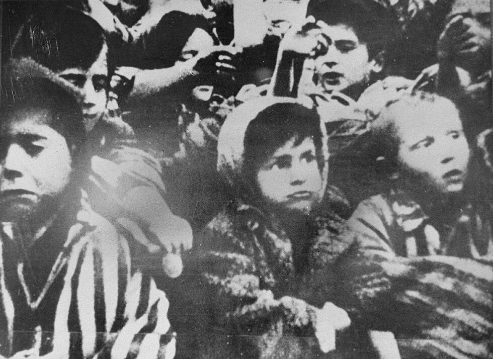 Children at Auschwitz-Birkenau camp