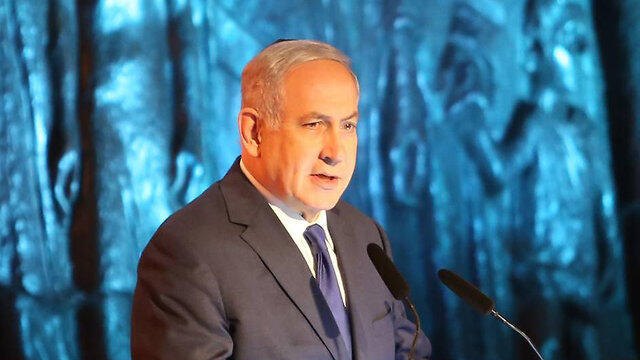Speaking at the Yad Vashem ceremony, PM Netanyahu said Iran should not 'test Israel's resolve'