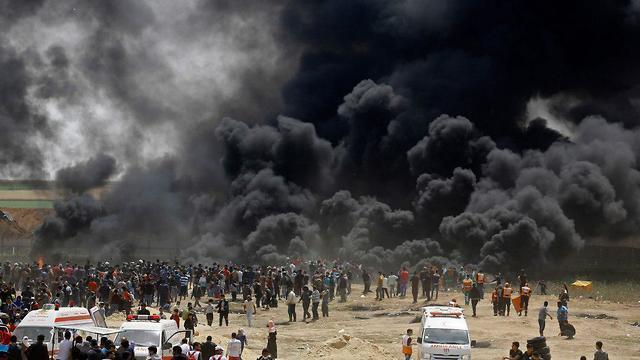 Газа, 13 апреля. Фото: AFP (צילום: AFP) Газа, 13 апреля. Фото: AFP