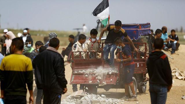 Газа, 13 апреля. Фото: AFP (צילום: AFP) Газа, 13 апреля. Фото: AFP