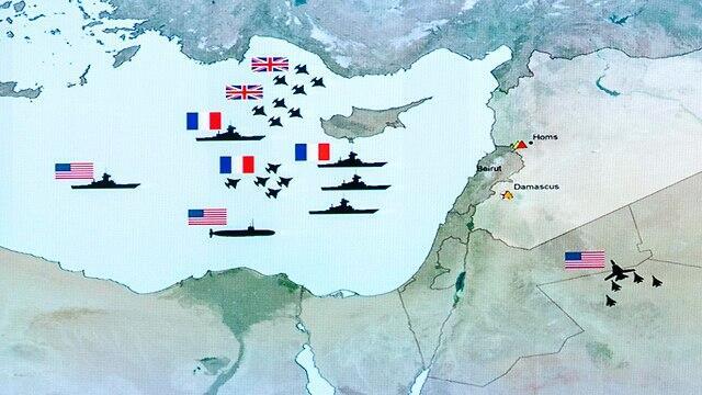 A map of the strike supplied to journalists