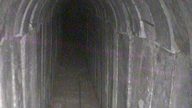 A view inside the tunnel