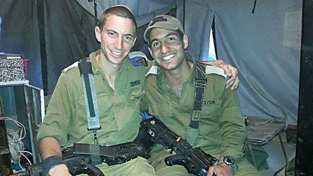 Hadar Goldin during his IDF service