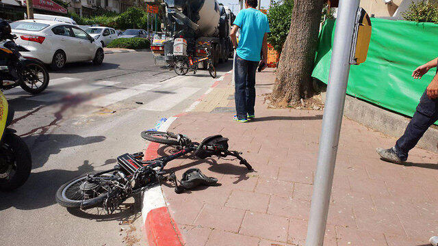 Авария электровелосипеда. Фото: МАДА