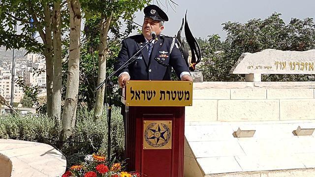 Police Commissioner Roni Alsheikh at a ceremony for officers killed in the line of duty (צילום: אלי מנדלבאום) Police Commissioner Roni Alsheikh at a ceremony for officers killed in the line of duty