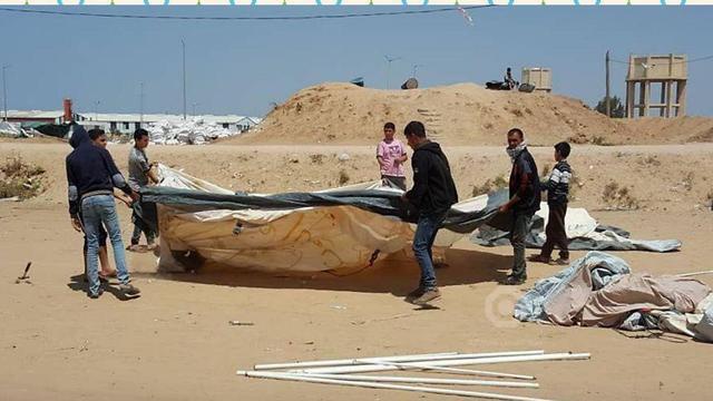 Палаточный городок в секторе Газы