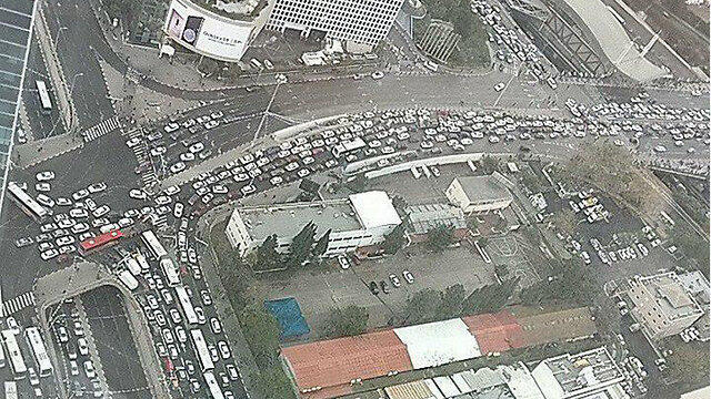 Тель-Авив стоит в пробках. Фото: Хен Соломон