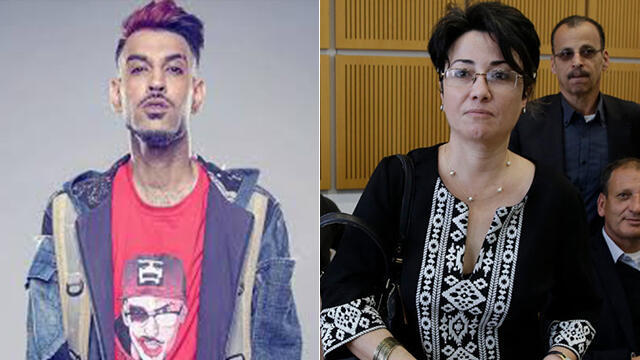 Rapper Ron Nesher (L) was convicted of inciting to violence against Arab List MK Zoabi (צילום: יהודה פרץ, פייסבוק) Rapper Ron Nesher (L) was convicted of inciting to violence against Arab List MK Zoabi