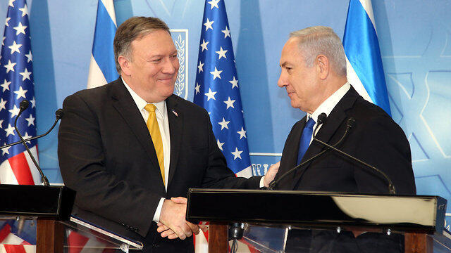 PM Netanyahu with US Secretary of State Mike Pompeo