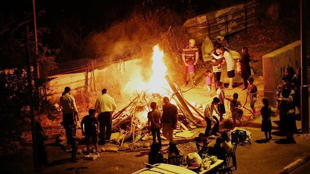 Bonfire in Jerusalem
