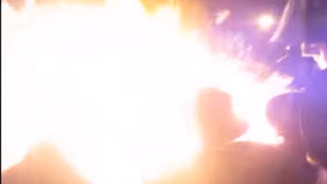 The fireball erupting in the north London Lag B'Omer celebration