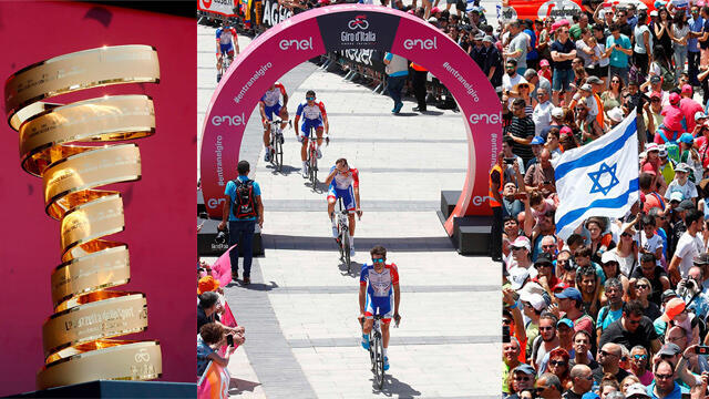 Giro Хайфа. Фото: AFP (צילום: AFP) Giro Хайфа. Фото: AFP