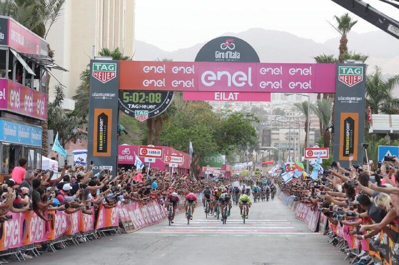 Финиш третьего этапа гонки в Эйлате. Фото: Орен Аарони (צילום: אורן אהרוני) Финиш третьего этапа гонки в Эйлате. Фото: Орен Аарони