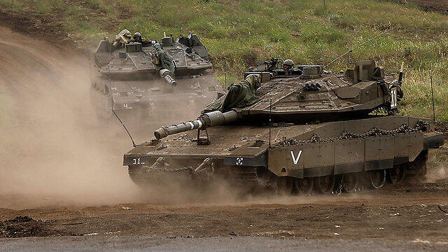 Israeli maneuvers in the Golan Heights