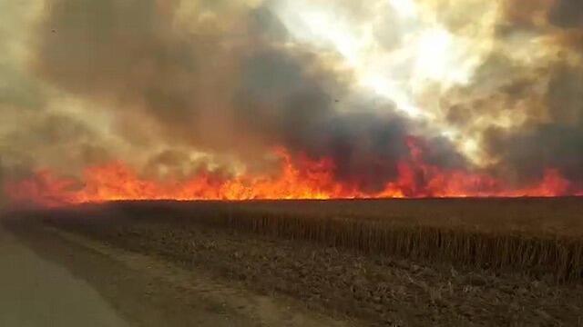 Пожар на границе с Газой