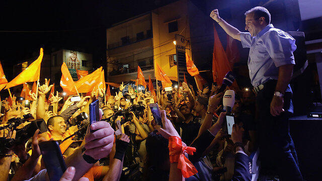 Hezbollah supporters celebrate