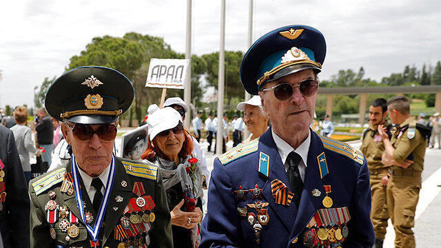 World War II Red Army veterans visit the Knesset during the 2018 VE Day, marking the victory over Nazi Germany (צילום: אוהד צויגנברג) World War II Red Army veterans visit the Knesset during the 2018 VE Day, marking the victory over Nazi Germany